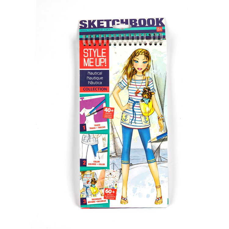 Sketch Book-Spiraalikirja Tyttö koiran kanssa